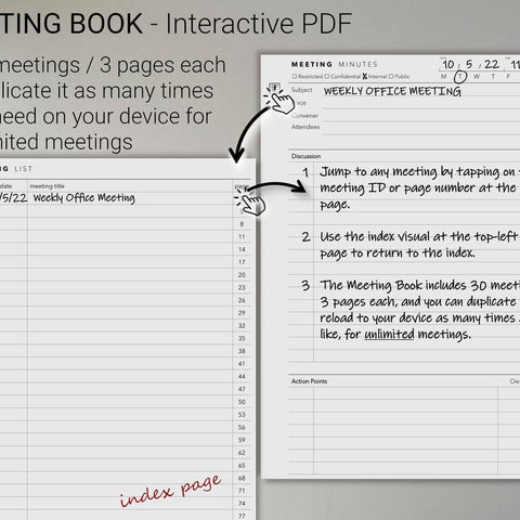 reMarkable 2 Minimalist Bundle 2024 | Digital Planner / Journal / Meetings / Notes (Digital Download)