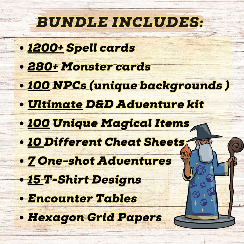 My Whole Store of D&D Digital Downloads | Dungeon Master Bundle | 5e Compatible | DnD Digital Downloads | Dungeons and Dragons