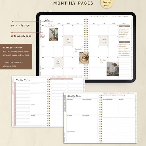 Digital Planner 2024 2025 + Undated, GoodNotes Planner, Daily Weekly Planner, Notability Planner, iPad Planner