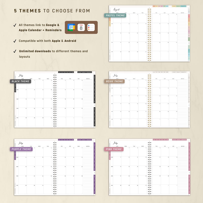 Digital Planner 2024 2025 + Undated, GoodNotes Planner, Daily Weekly Planner, Notability Planner, iPad Planner