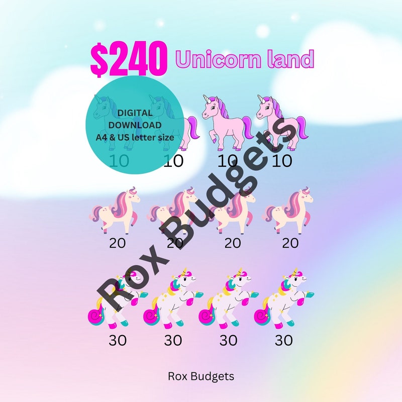 DIGITAL Download Savings Challenge Book + 12 Envelopes