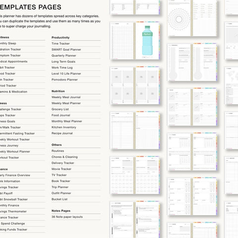 Premium Digital Planner 2024 2025 Undated ipad goodnotes notability, Digital journal, daily planner planner digital Dated ADHD Student V17