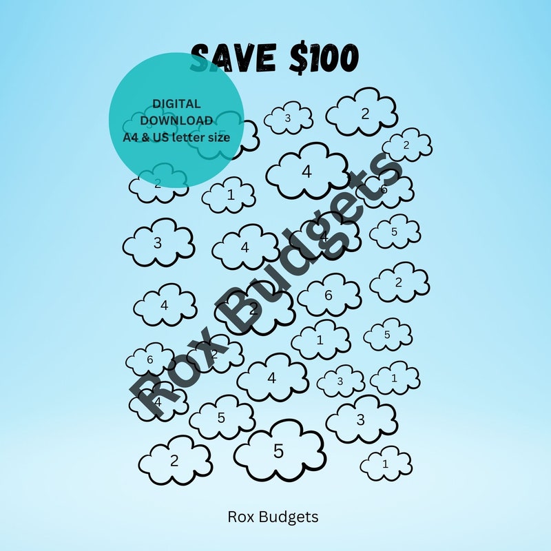 DIGITAL Download Savings Challenge Book + 12 Envelopes