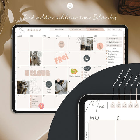 2024 Digital Planner German / GoodNotes Calendar iPad "The Gamechanger" with Apple Calendar function