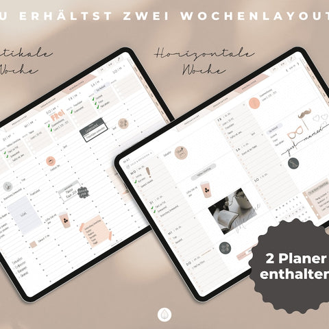 2024 Digital Planner German / GoodNotes Calendar iPad "The Gamechanger" with Apple Calendar function