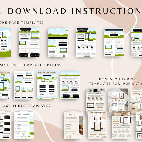 PLR Digital Product Bundle – PLR Digital Planner, 130 Etsy Listing Mockups & Digital Download Instructions Templates – Commercial Use