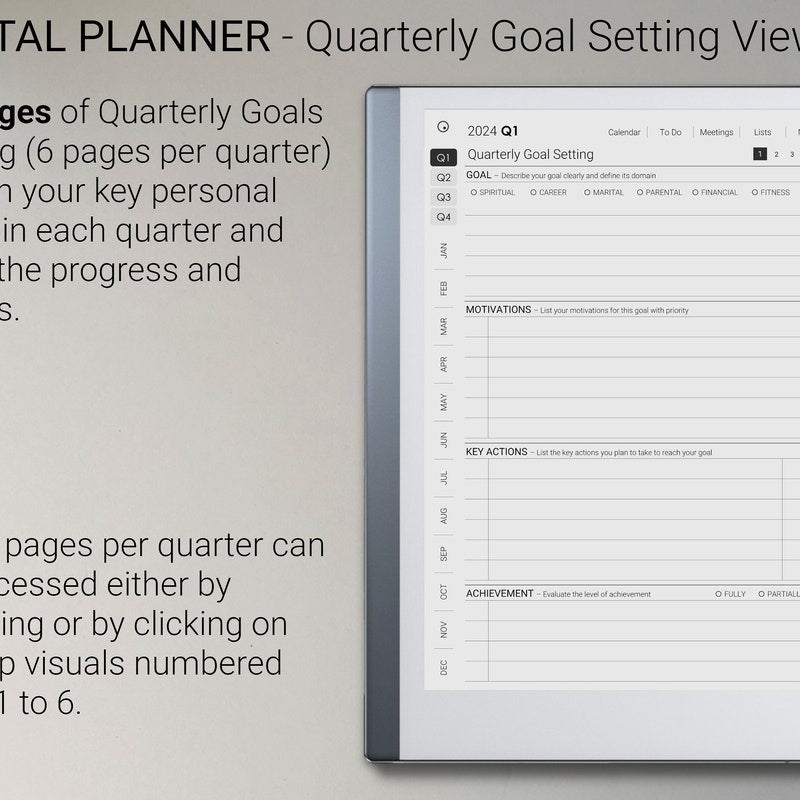 reMarkable 2 Minimalist Bundle 2024 | Digital Planner / Journal / Meetings / Notes (Digital Download)