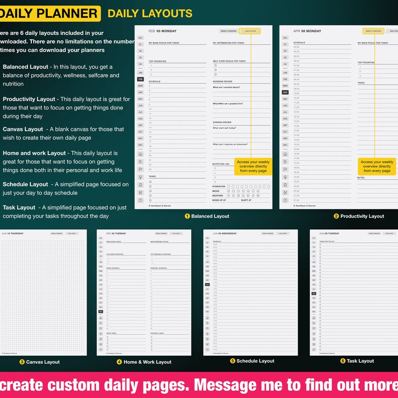 Ultimate reMarkable 2 planner Productivity Bundle, 2024 2025, reMarkable 2 Templates, remarkable templates, remarkable tablet