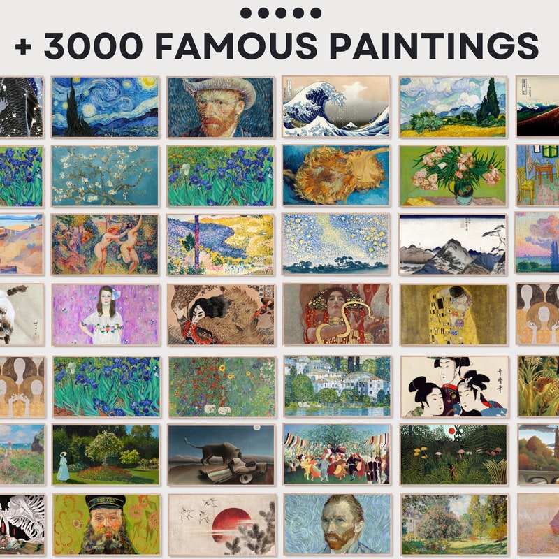 Frame TV Art Set of +4000 | Complete Store Collection | Vintage Art | Famous Art | Frame Tv Art | DIGITAL DOWNLOAD