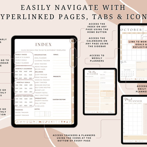 PLR Digital Product Bundle – PLR Digital Planner, 130 Etsy Listing Mockups & Digital Download Instructions Templates – Commercial Use