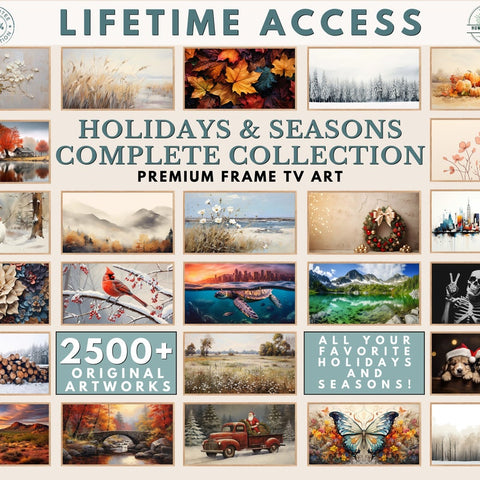 Samsung Frame TV Art Set 10,000+, Vintage TV Art, Entire Shop Bundle, Art for TV, Holiday Tv Art, Samsung Frame Art, Digital Download