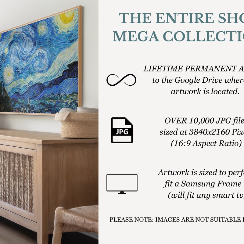 Samsung Frame TV Art Set 10,000+, Vintage TV Art, Entire Shop Bundle, Art for TV, Holiday Tv Art, Samsung Frame Art, Digital Download