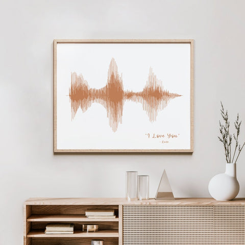 Printable Valentines Gift - Custom Sound Wave - Digital Download Valentines for Him / For Her, Personalized Voice Art - Quick Turnaround