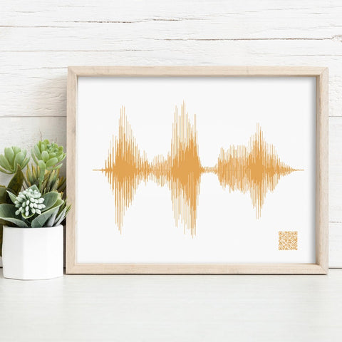 Printable Valentines Gift - Custom Sound Wave - Digital Download Valentines for Him / For Her, Personalized Voice Art - Quick Turnaround